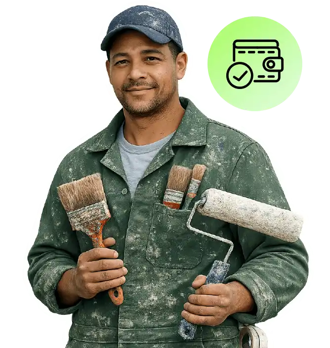 offer your painting services and we'll make sure you get paid